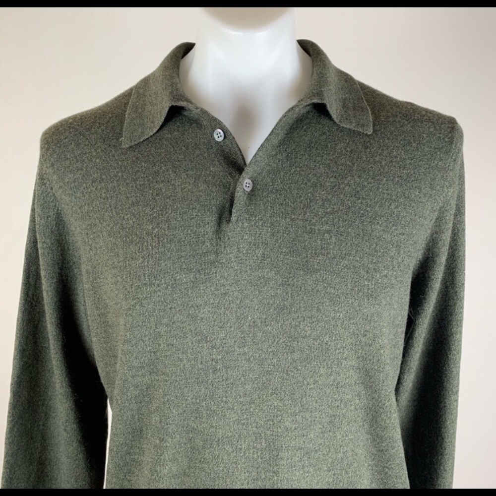 Brand New Brooks Brothers Olive Green Wool Sweater